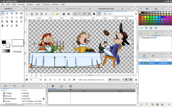 Synfig screenshot